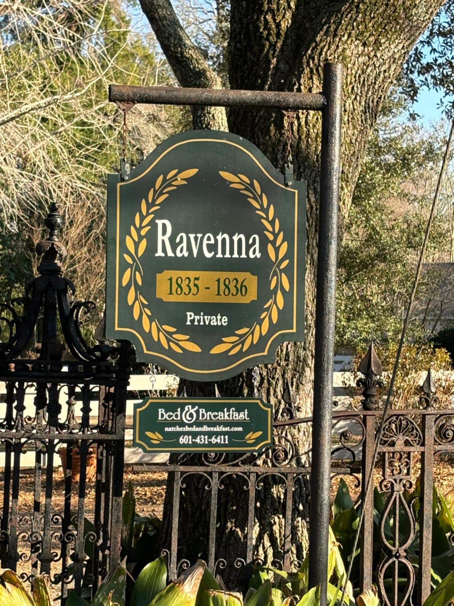 Ravenna Bed And Breakfast Natchez Exteriör bild